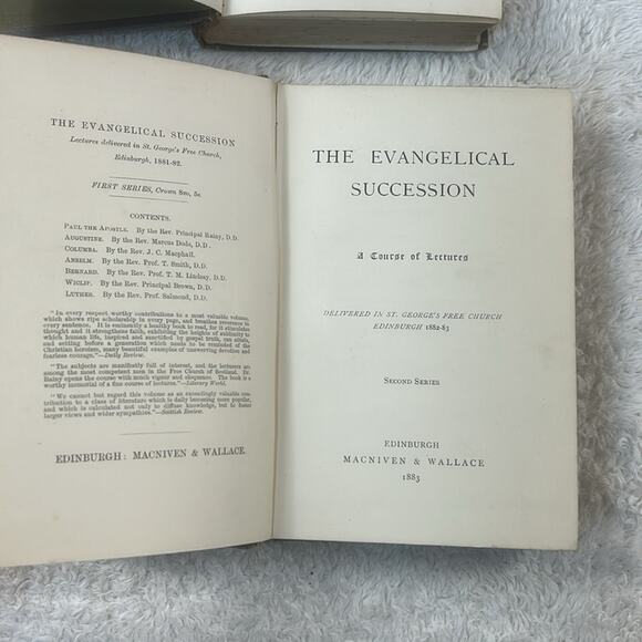 The Evangelical Succession 1881 First Series and 1883 Second Series - HC Accept - Picture 4 of 11